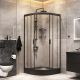 Душевой уголок AM.PM Gem WK90EN  профиль черный 90х90 см