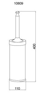 Щётка для туалета Boheme Provanse бронза 10809