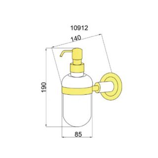 Дозатор Boheme Murano Crystal бронза 10912-CRST-BR