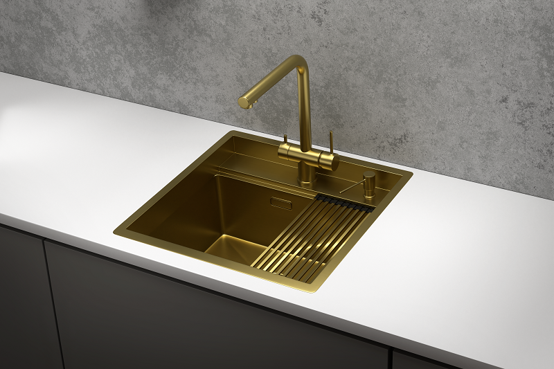 Мойка кухонная Granula 5051, ЗОЛОТО САТИН