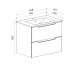 Тумба Runo Lina 60 белая под умывальник Teffy 60 (00-00004603)