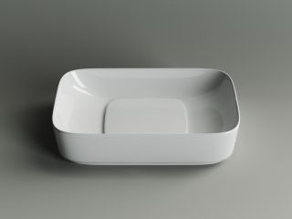 Раковина Ceramica Nova Element CN5021 60см с керамической накладкой на сливное отверстие белый