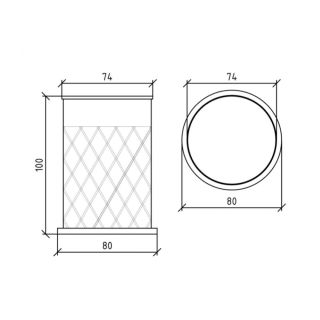 Стакан Boheme золото 10218
