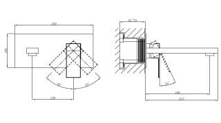 Смеситель встраиваемый для раковины DQ Bayern.Liszt DA1514405 чёрный