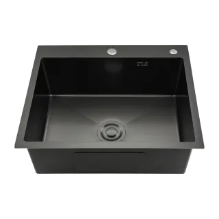 Кухонная мойка Gappo GS6050-6 с коландером графит