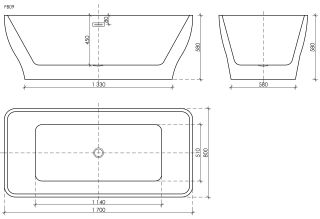 Акриловая ванна Sancos Neo FB09 170x80см белый