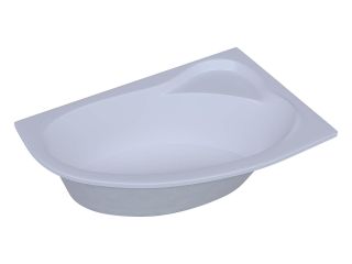 Акриловая ванна Aquatek Фиджи FID170-0000005 170х110 см правая с фронтальным экраном вклеенный цельносварной металлический каркас