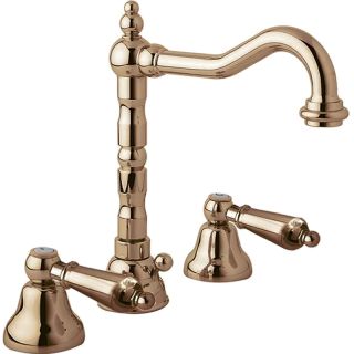 Смеситель для раковины Cezares на три отверстия с донным клапаном CEZARES FIRST-BLS2-02-M бронза