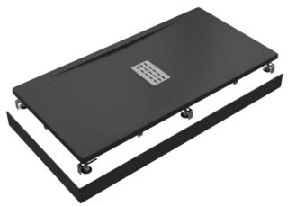 Поддон литьевой Good Door Flow ЧЕРНЫЙ 1600x900