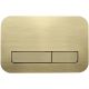 Кнопка смыва Veconi FLUSH V12, FLV12-G, 240х162х7, пластик, золото брашинг