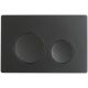 Кнопка смыва Veconi FLUSH V2, FLV2-B, 240х162х10, пластик, черный матовый