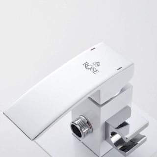 Гигиенический душ со смесителем Rose R1505F-2 белый/хром