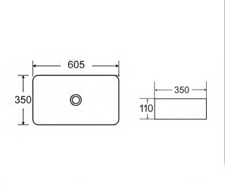 Раковина чаша Bronze de Luxe Lacio 1061BM, белый