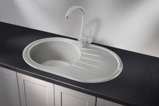 Мойка кухонная Granula Standart 7601, БАЗАЛЬТ