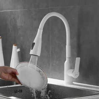 Смеситель для кухни Shevanik S843C-1 белый