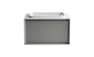 Тумба с раковиной Astra-Form Фрейм 4631177713828 80 см серый матовый