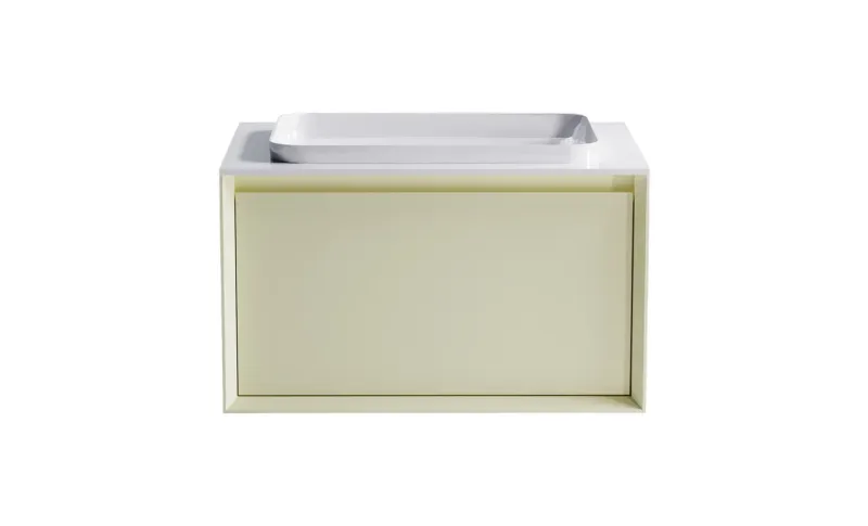 Тумба с раковиной Astra-Form Фрейм 4631177713835 80 см бежевый матовый