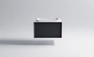 Тумба с раковиной Astra-Form Фрейм 4631177713842 80 см серый матовый