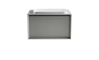 Тумба с раковиной Astra-Form Фрейм 4631177715266 80 см серый матовый