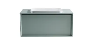 Тумба с раковиной Astra-Form Фрейм 4631177715365 100 см зелёный матовый