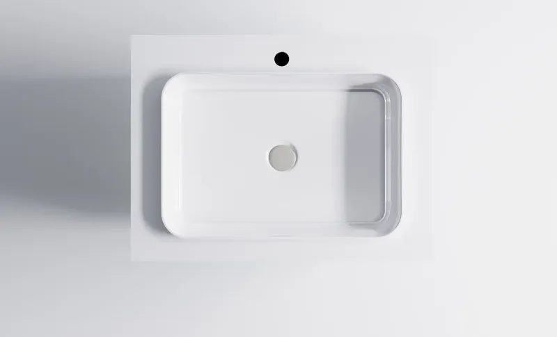 Тумба с раковиной Astra-Form Фрейм 4631177713835 80 см бежевый матовый