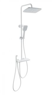 Душевая стойка Wonzon & Woghand Muse Piano WW-B4132-A-MW с термостатом белый матовый