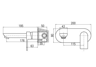 Смеситель для раковины Rav Slezak Yukon YU126.5 Хром