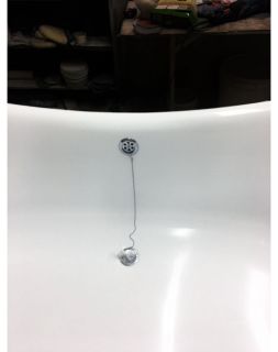 Ванна из искусственного камня Фэма Стиль Габриэлла на опорах красных 187x84 см