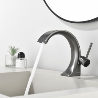 Смеситель для раковины Black&White Gravity 7106GM оружейная сталь