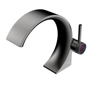 Смеситель для раковины Black&White Gravity 7106GM оружейная сталь