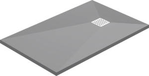 Поддон литьевой Good Door Essentia ГРАФИТ 1600x700 см