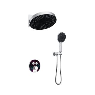 Душевой комплект Black&White Gravity 9401C с термостатом хром