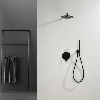 Душевой комплект Black&White Gravity 9105MB чёрный матовый