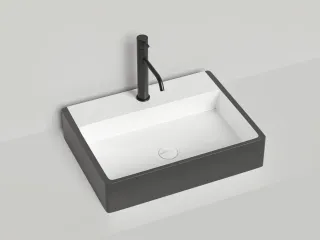 Накладная раковина Salini Ottavia S-Sense 1103101GRH 60см RAL снаружи