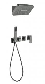 Душевая система скрытого монтажа Grocenberg GB5030BG с Картриджем Kerox (Венгрия) Графит