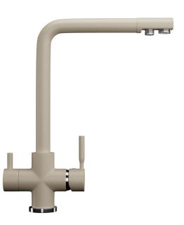 Смеситель для кухни Ulgran Classic U-016-328 с дополнительным краном для питьевой воды бежевый