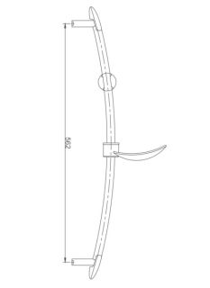Душевая штанга Haiba HB8002 хром