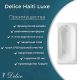 Ванна чугунная Delice Haiti Luxe DLR230636-AS 150х80 с антискользящим покрытием