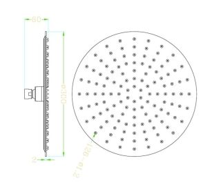 Верхний душ Rav Slezak SK0019SM бронза