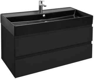 Тумба под раковину Jacob Delafon Madeleine EB1318-J53 100 см чёрный матовый