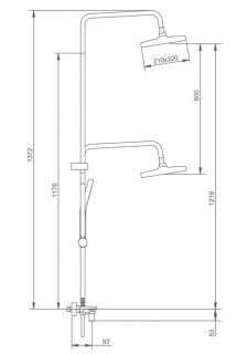 Душевая стойка Splenka S52.24.06 чёрный