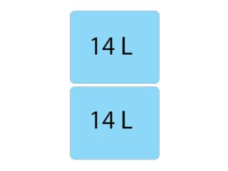 Система сортировки мусора Alveus ALBIO 1090335 2X14 L серый пластик