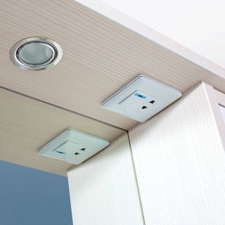 Зеркальный шкаф с подсветкой Бриклаер Бали 4627125411984 120 см лиственница/белый