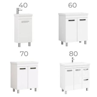 Тумба под раковину напольная Vigo Plaza 023 60 см белый