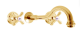 Смеситель для раковины Rav Slezak Morava retro MK331Z золото
