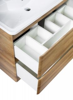 Тумба под раковину BelBagno напольная 100x85см Bianco Lucido ALBANO-1000-2C-PIA-BL