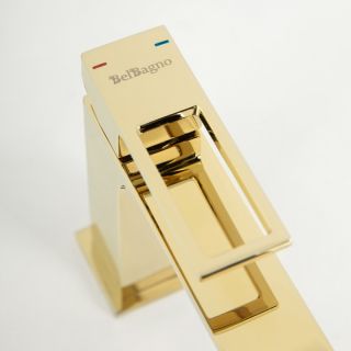 Смеситель для раковины BelBagno Luсe золото LUC-LVM-ORO
