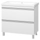 Напольная тумба под раковину Misty Ингрид 90см белый