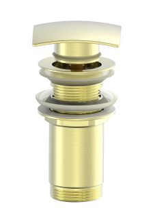 Донный клапан для раковины Wonzon & Woghand WW-88SS08-BG брашированное золото