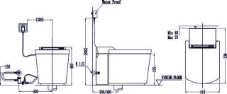 Унитаз электронный  Orans Premium 803JADC